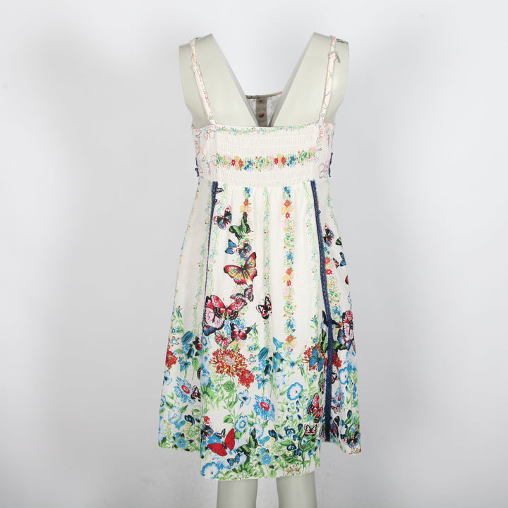 Butterfly Patterned Vintage Dress