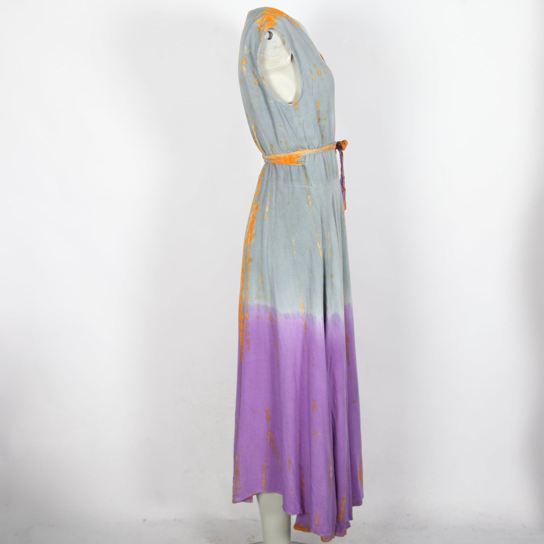 Maxi Wrap Tie Dye Dress
