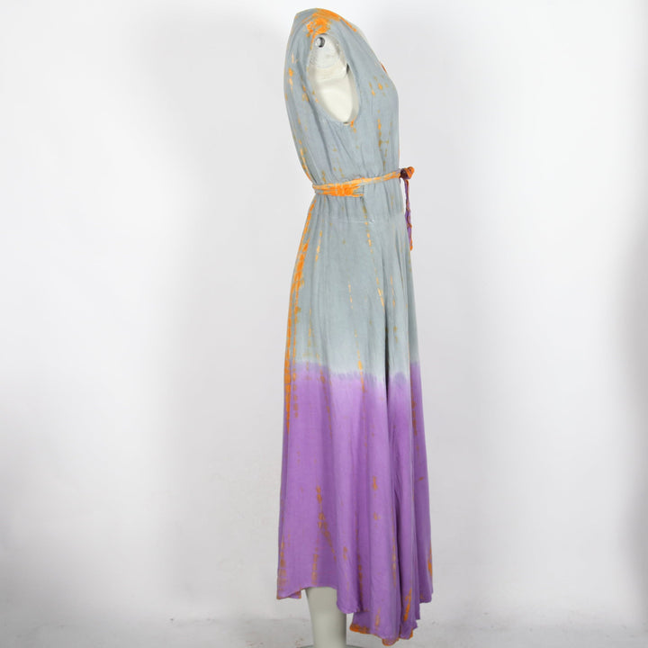 Maxi Wrap Tie Dye Dress