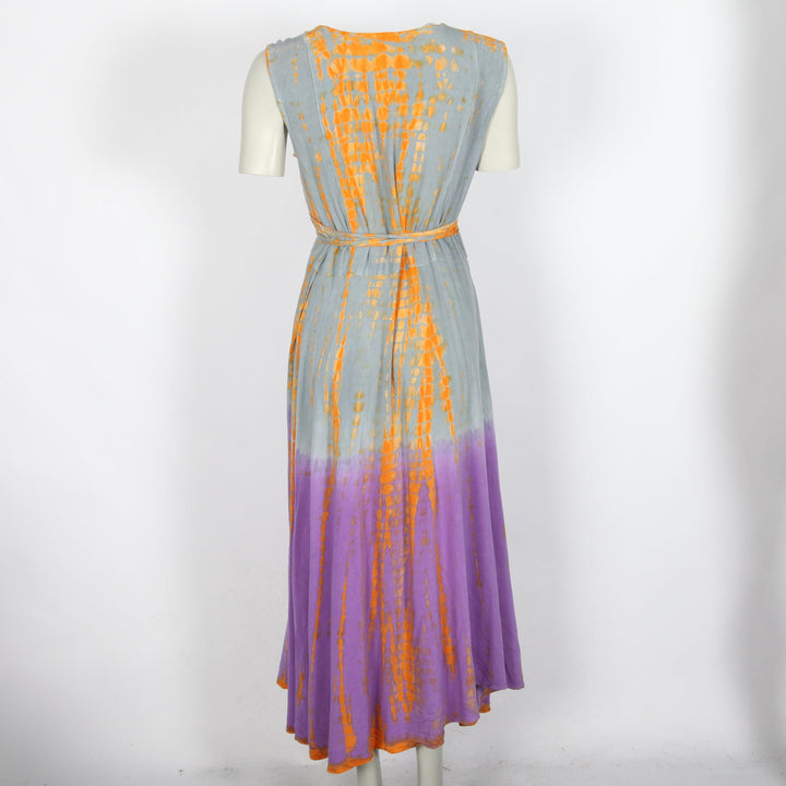 Maxi Wrap Tie Dye Dress