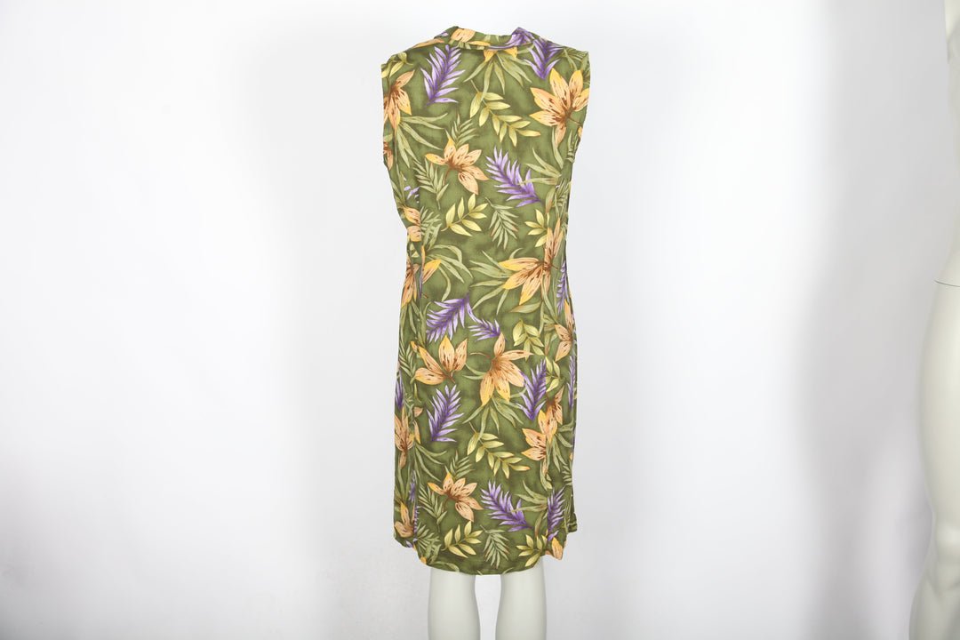 Vintage Floral Button Up Shirt Dress