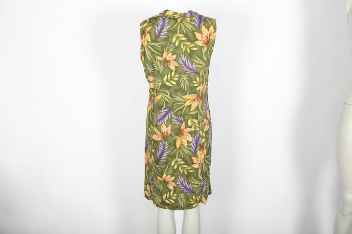 Vintage Floral Button Up Shirt Dress