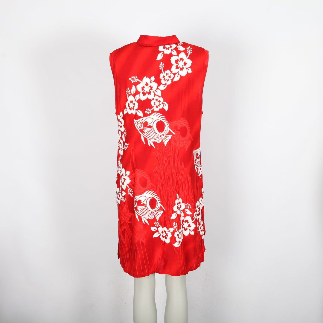 Vintage Sleeveless Shirt Dress
