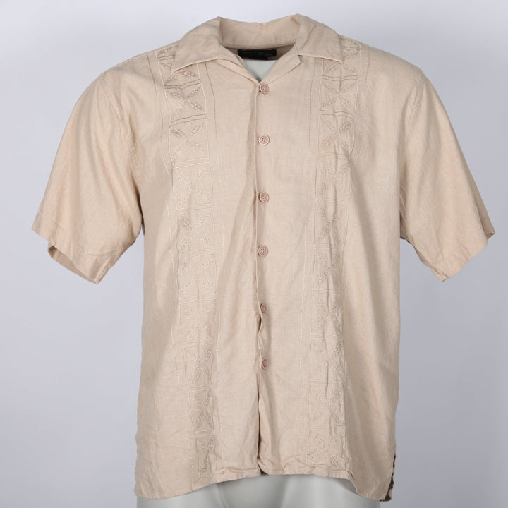 Vintage Beige Short Sleeve Shirt