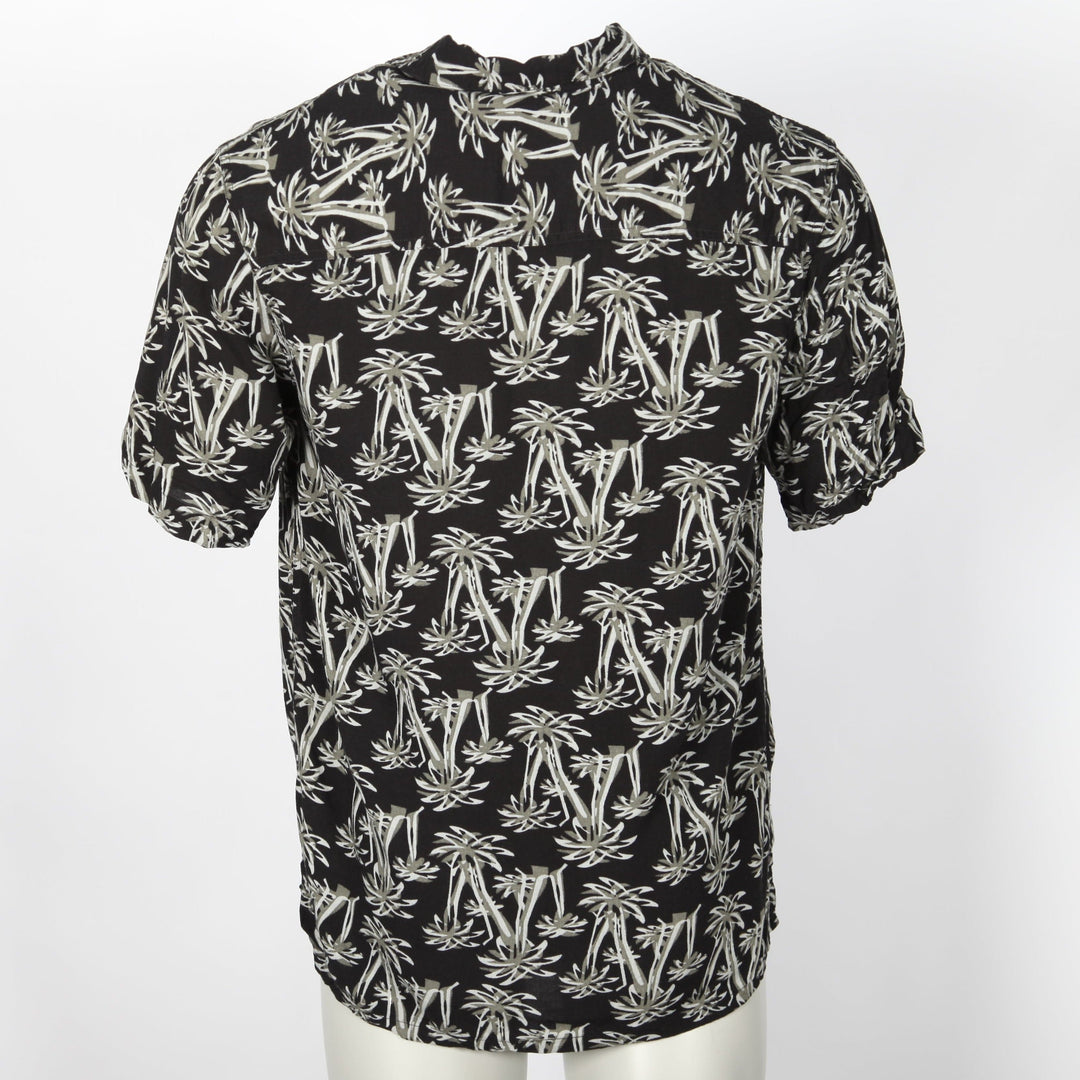 Vintage Black Palm Tree Short Sleeve Shirt