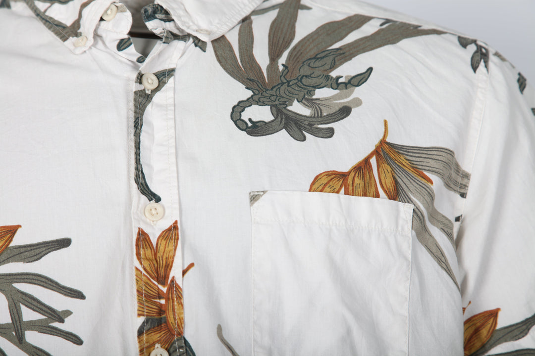 Vintage Patterned Short Sleeve Shirt