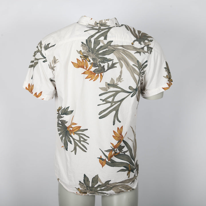 Vintage Patterned Short Sleeve Shirt