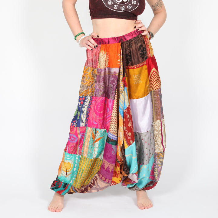 Upcycled Sari Harem Pants