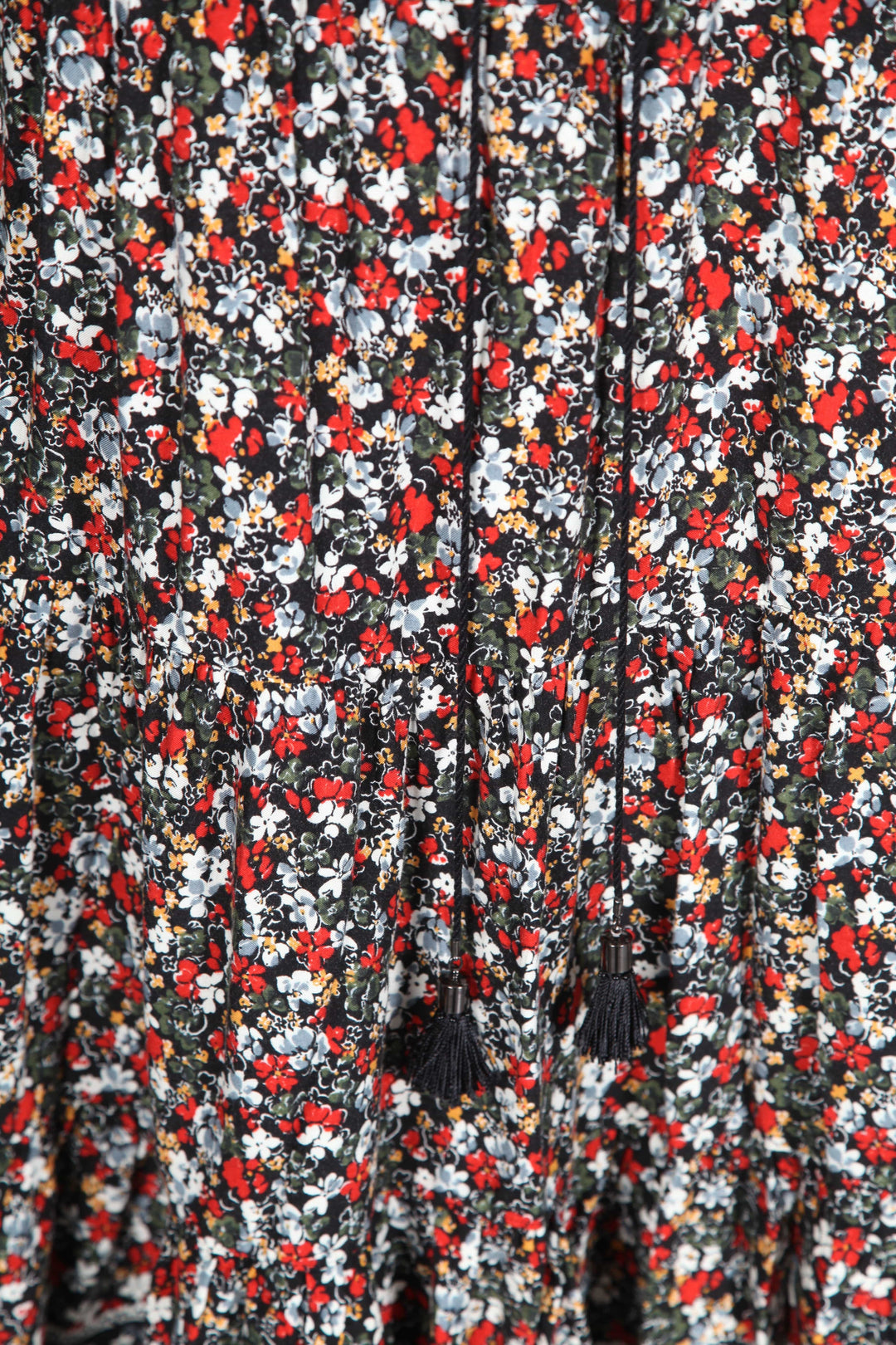 Vintage Flowery Midi Skirt