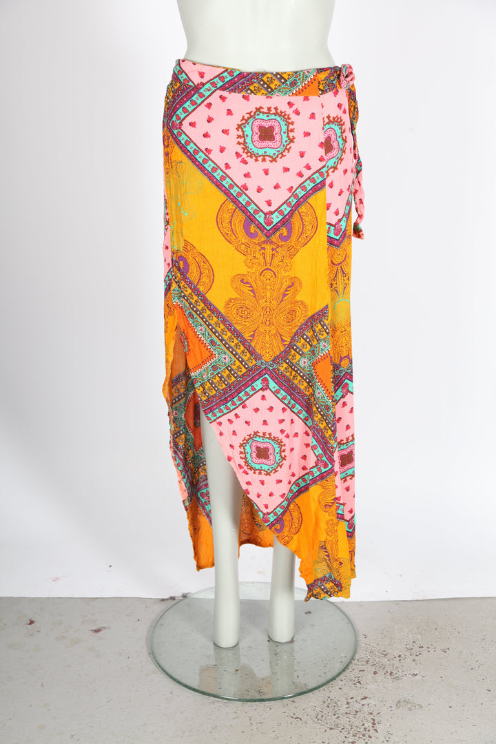 Vintage Boho Wrap Skirt