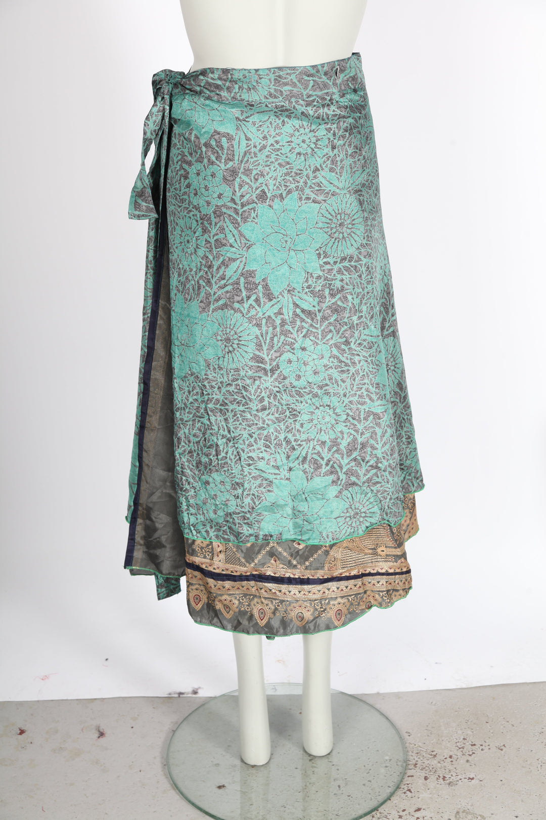 Vintage Boho Layered Wrap Skirt