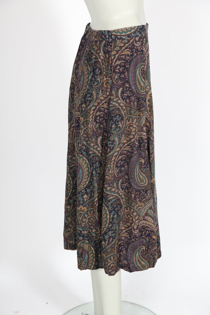 Vintage Paisley Floaty Skirt