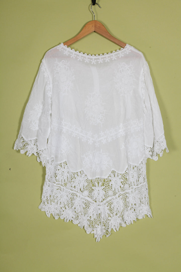 Boho Lace Cover Up Top