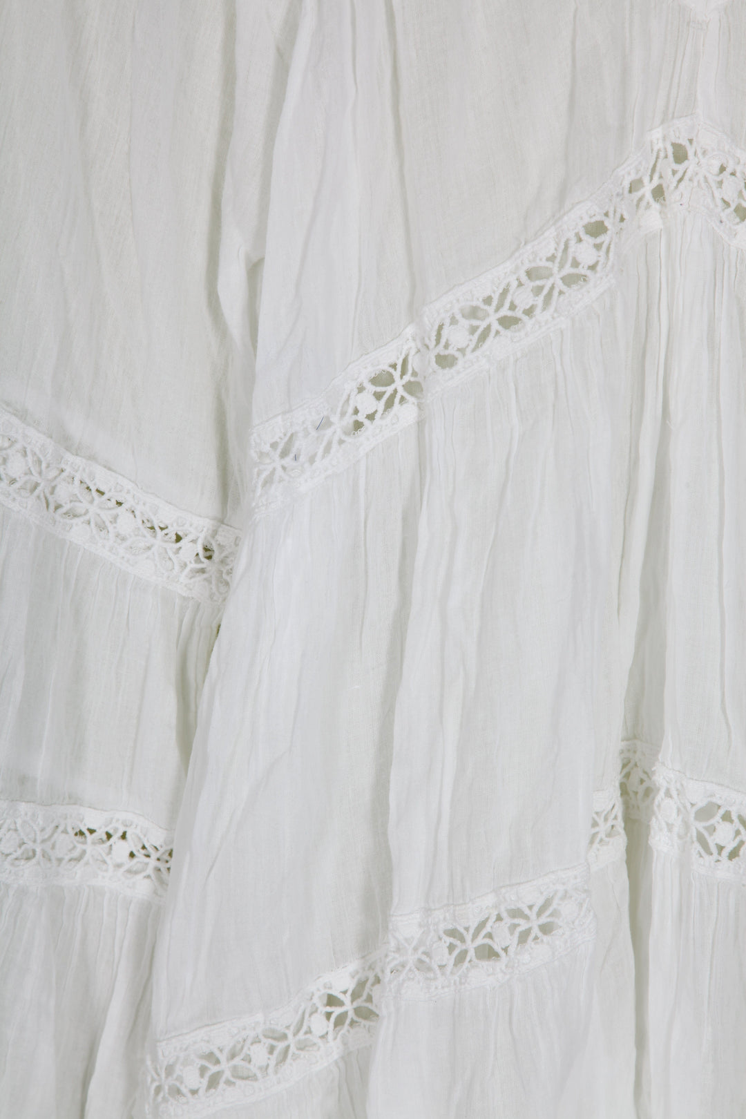 Boho Tiered White Dress