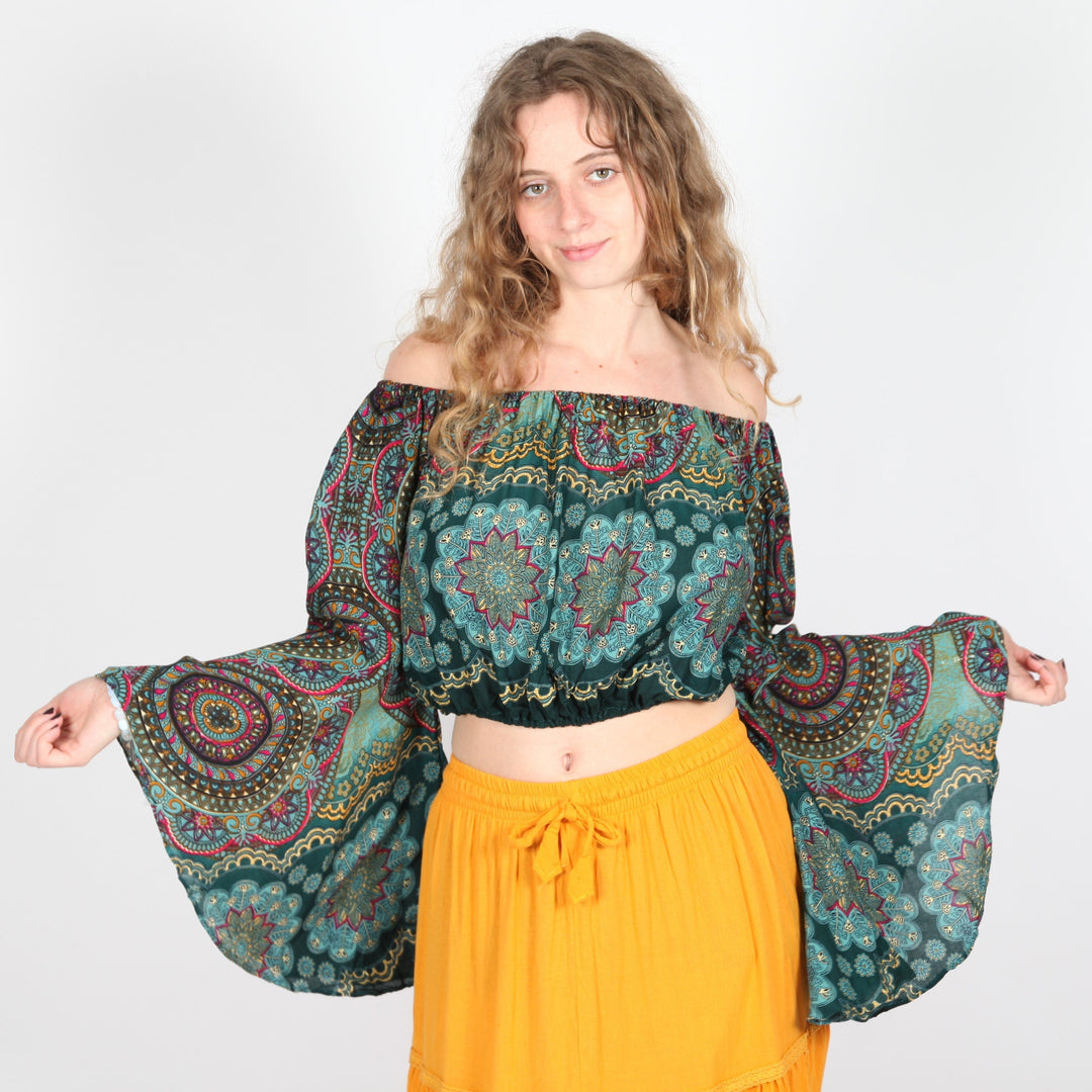 Mandala Off The Shoulder Top