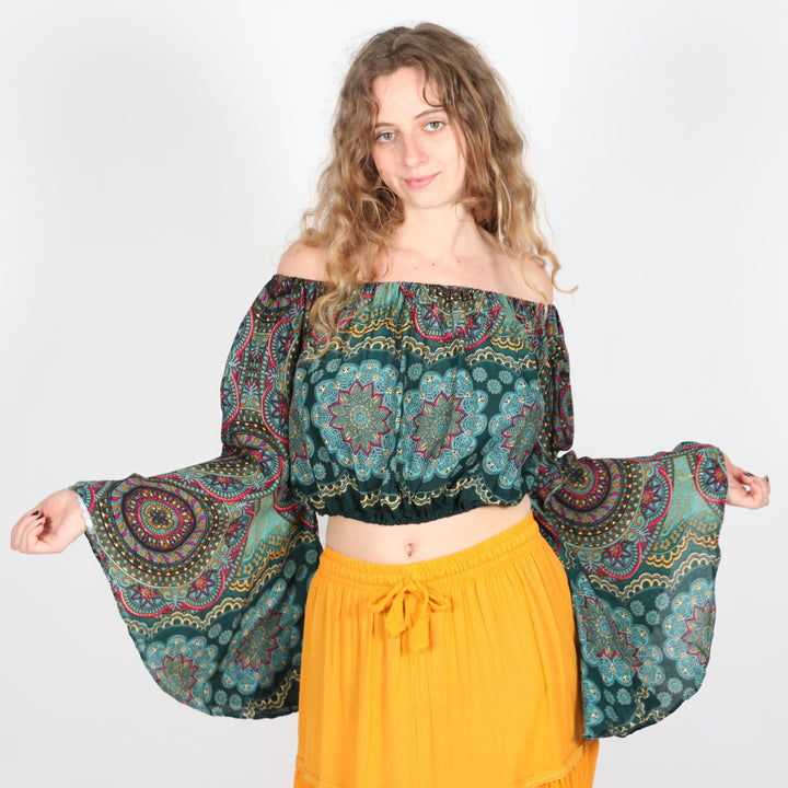 Mandala Off The Shoulder Top