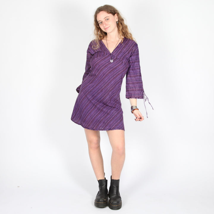Stripe Cotton Mini Dress