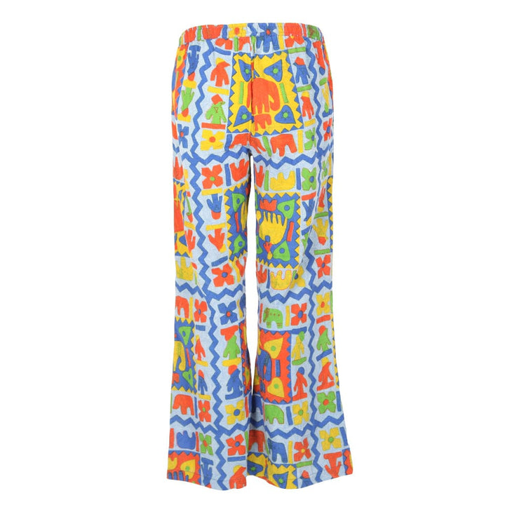 Men's Abstract Block Print Elephant Trousers