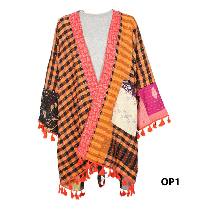 Open Kantha Shrug
