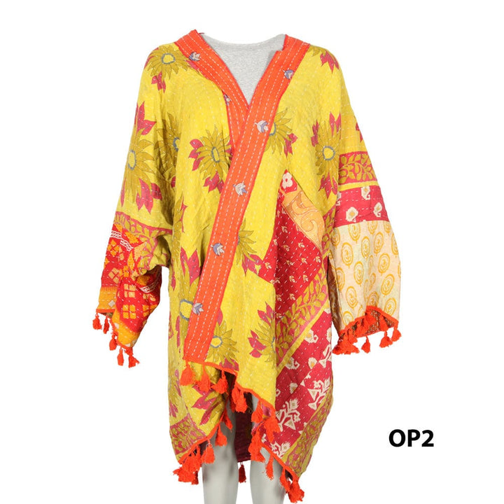 Open Kantha Shrug