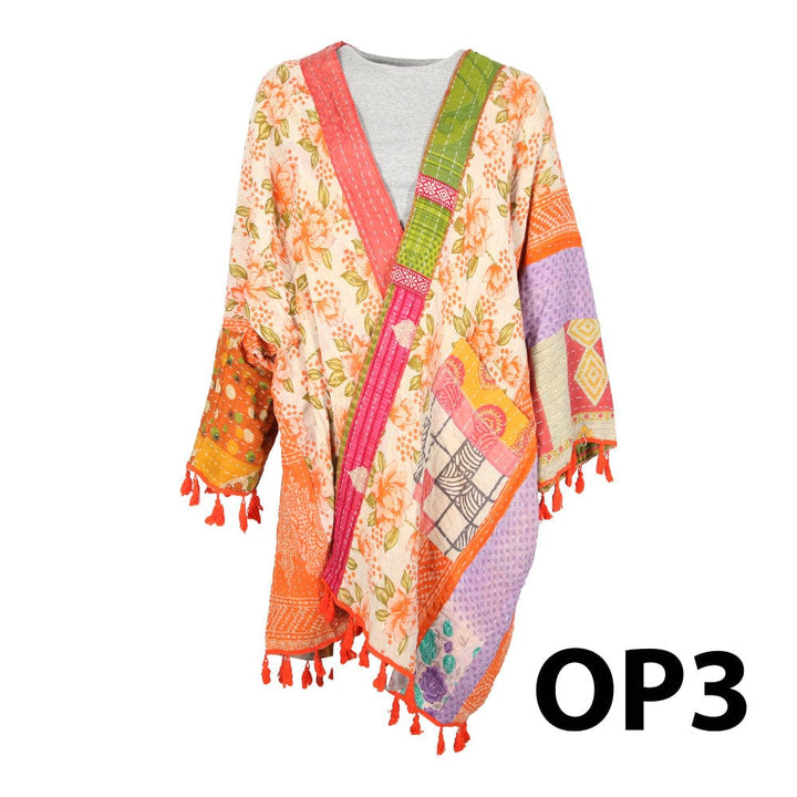 Open Kantha Shrug