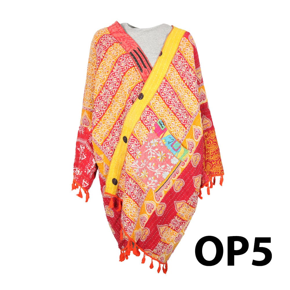 Open Kantha Shrug