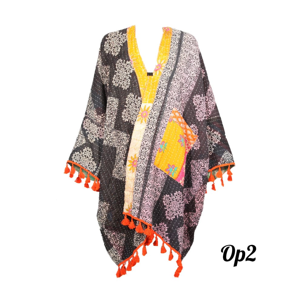 Open Kantha Shrug