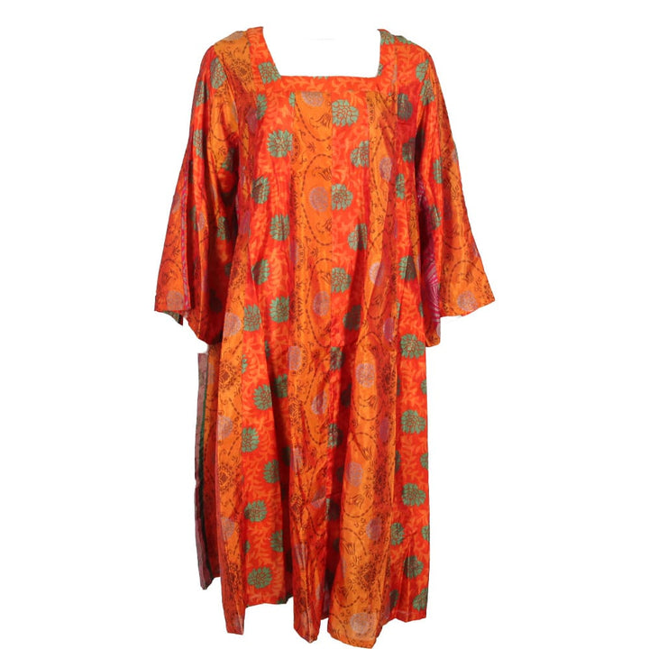 Upcycled Sari Panel Dress