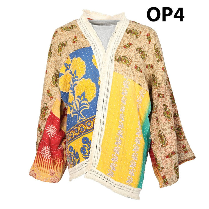 Kantha Fringed Jacket