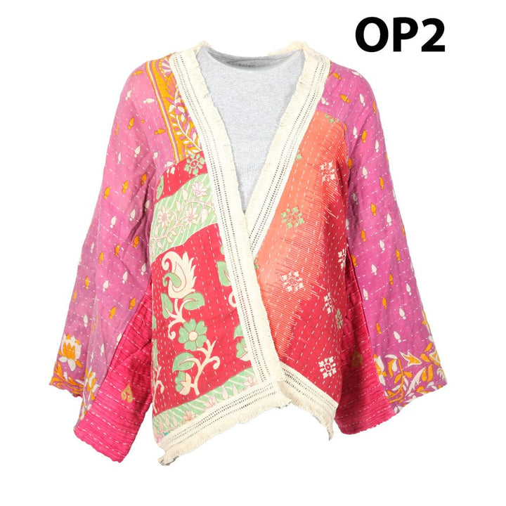 Kantha Fringed Jacket