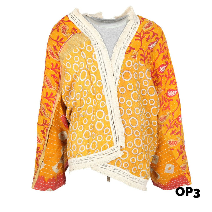 Kantha Fringed Jacket