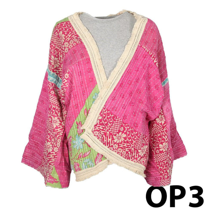 Kantha Fringed Jacket