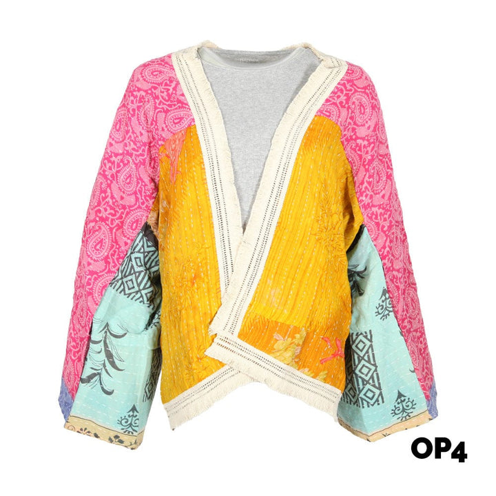 Kantha Fringed Jacket