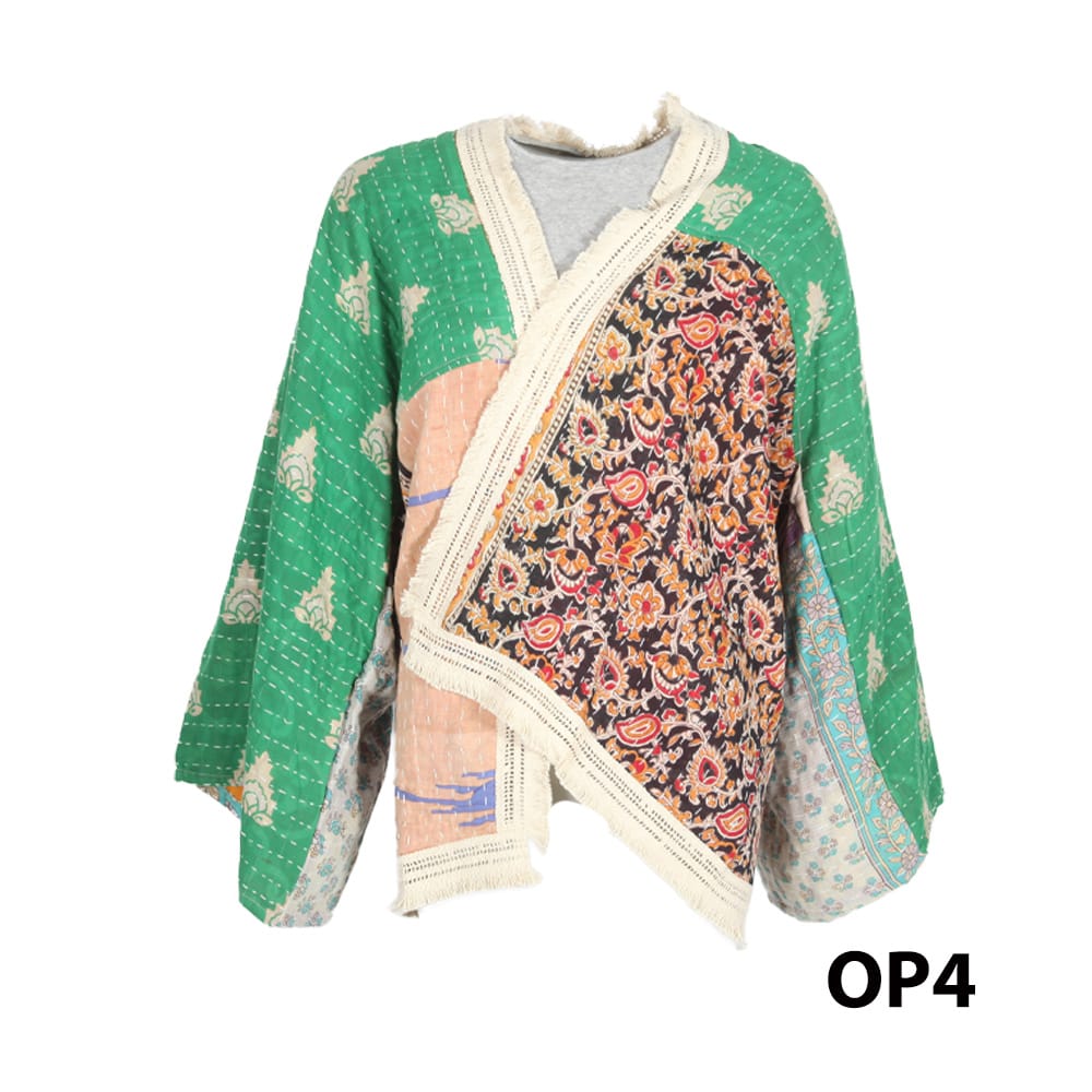 Kantha Fringed Jacket