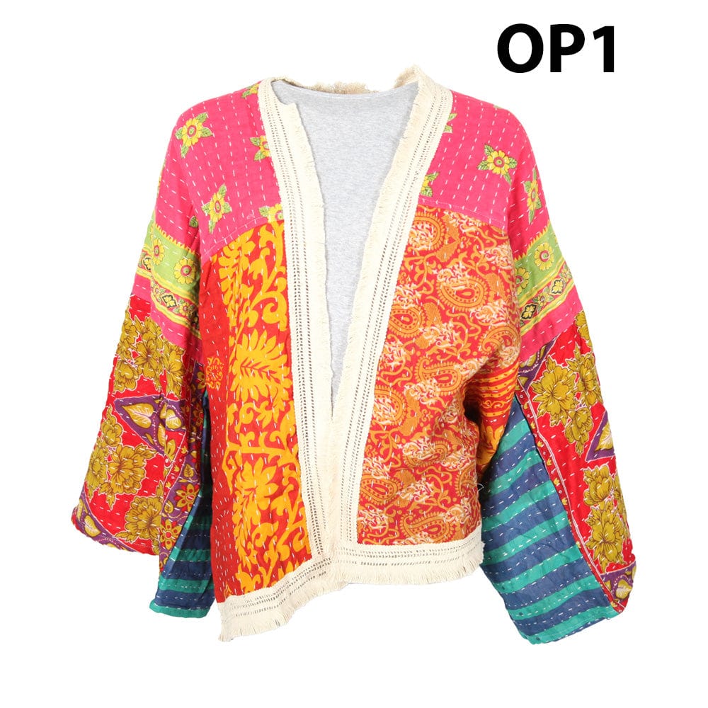 Kantha Fringed Jacket