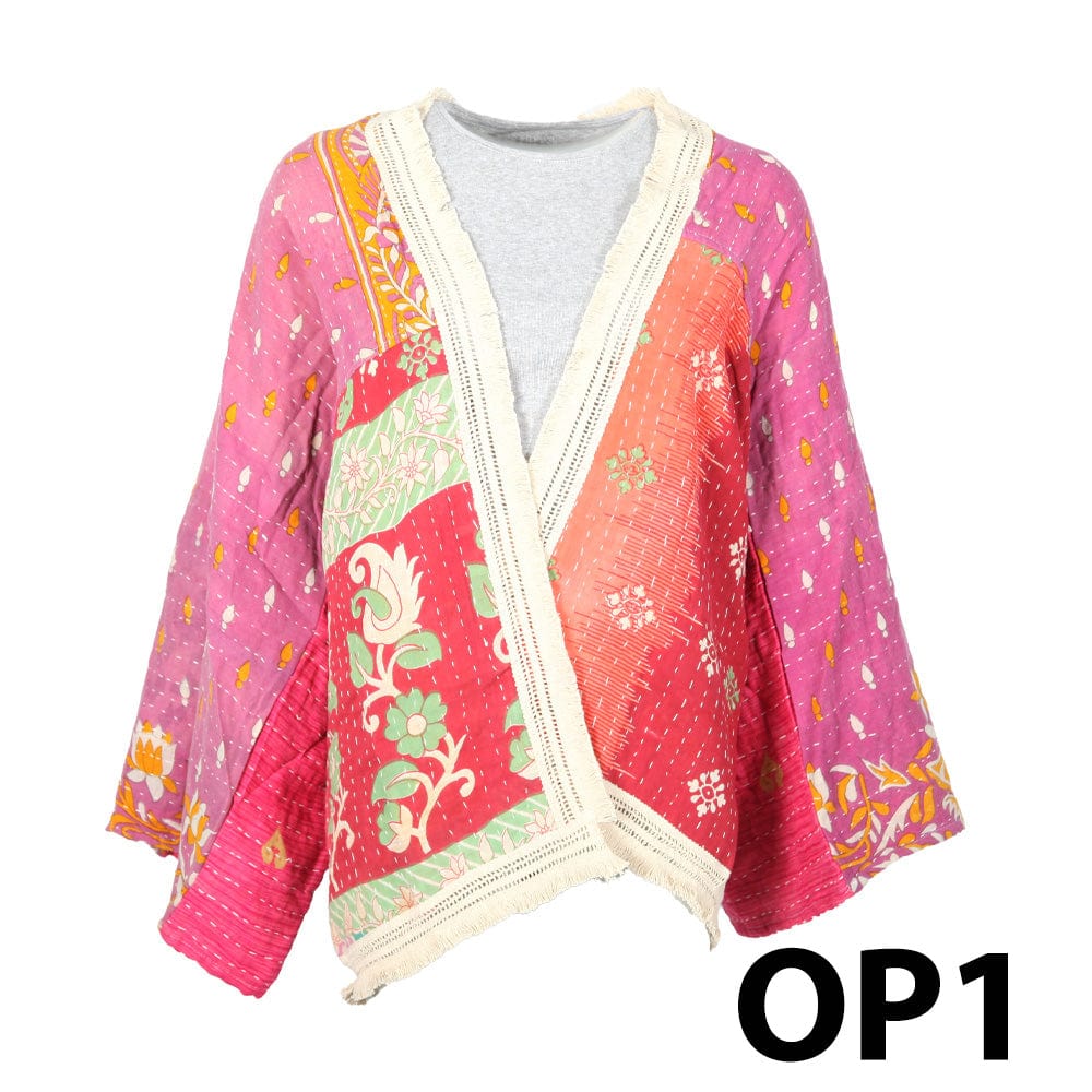 Kantha Fringed Jacket