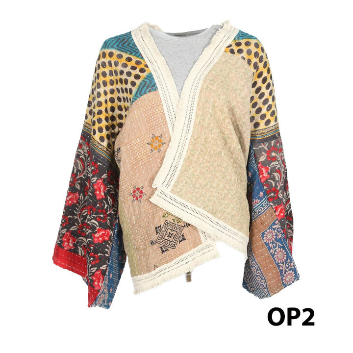 Kantha Fringed Jacket