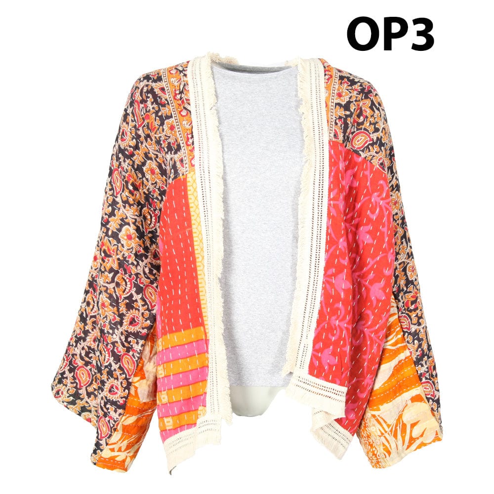 Kantha Fringed Jacket