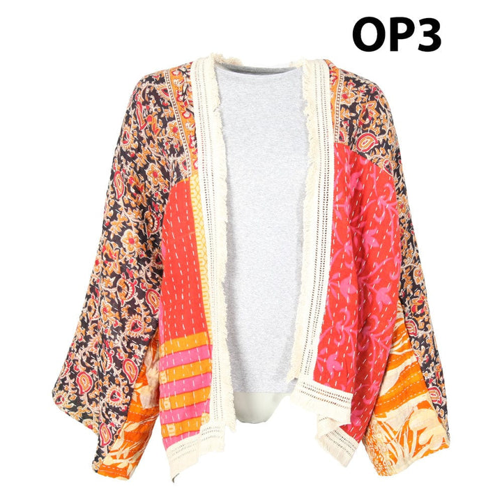 Kantha Fringed Jacket
