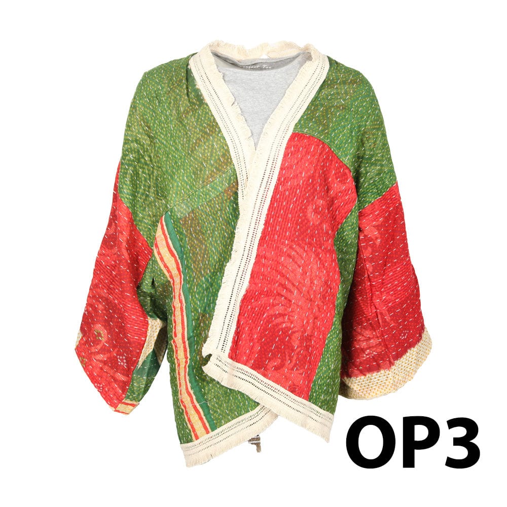 Kantha Fringed Jacket