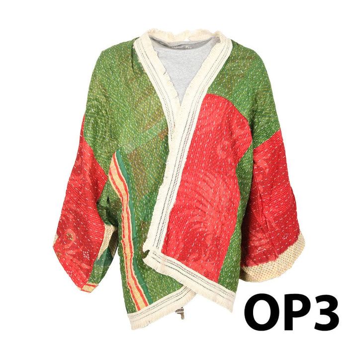 Kantha Fringed Jacket