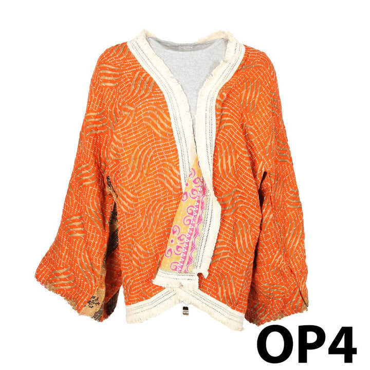 Kantha Fringed Jacket