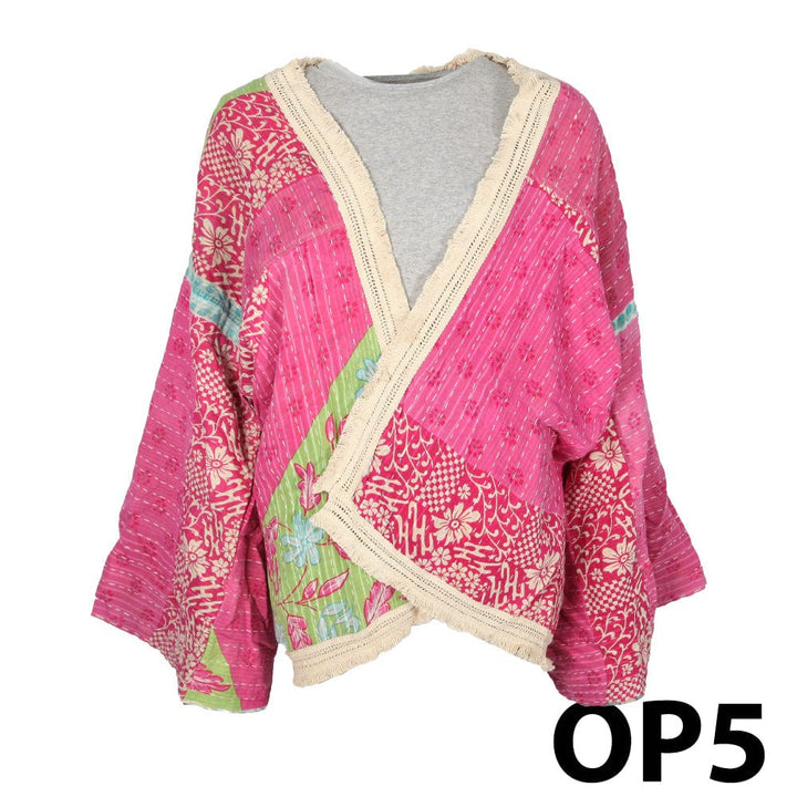 Kantha Fringed Jacket