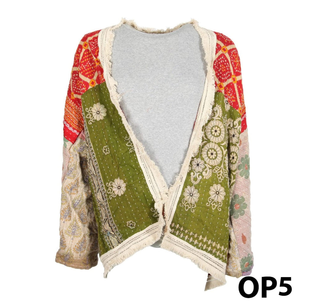 Kantha Fringed Jacket