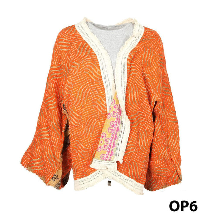 Kantha Fringed Jacket