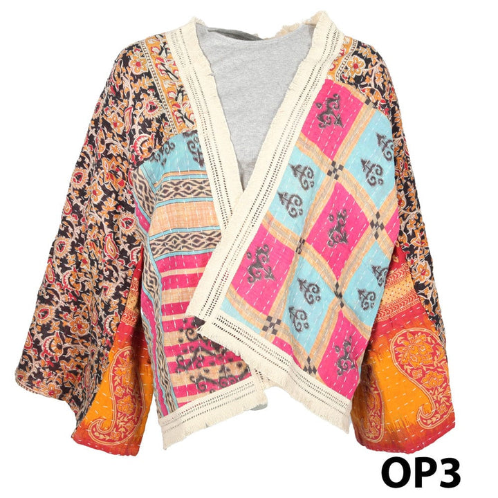 Kantha Fringed Jacket