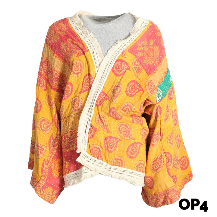 Kantha Fringed Jacket