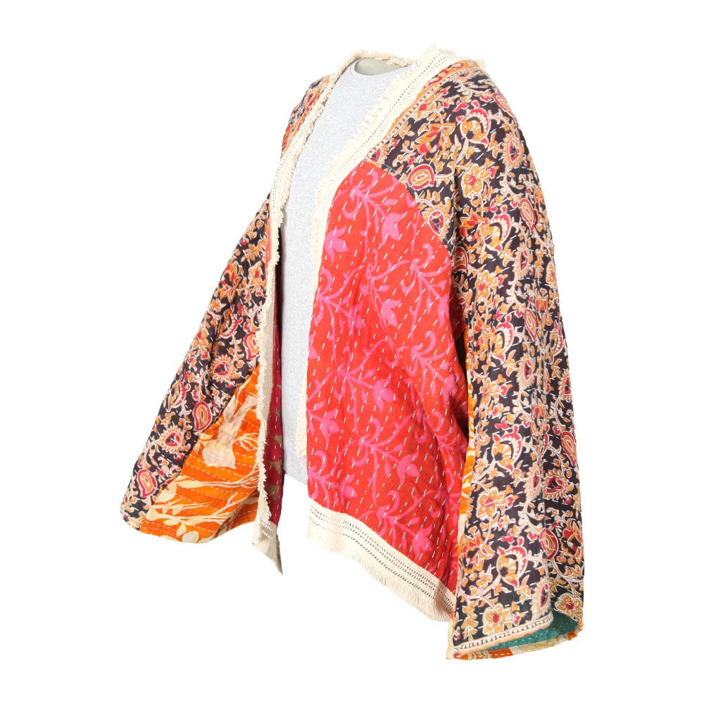 Kantha Fringed Jacket