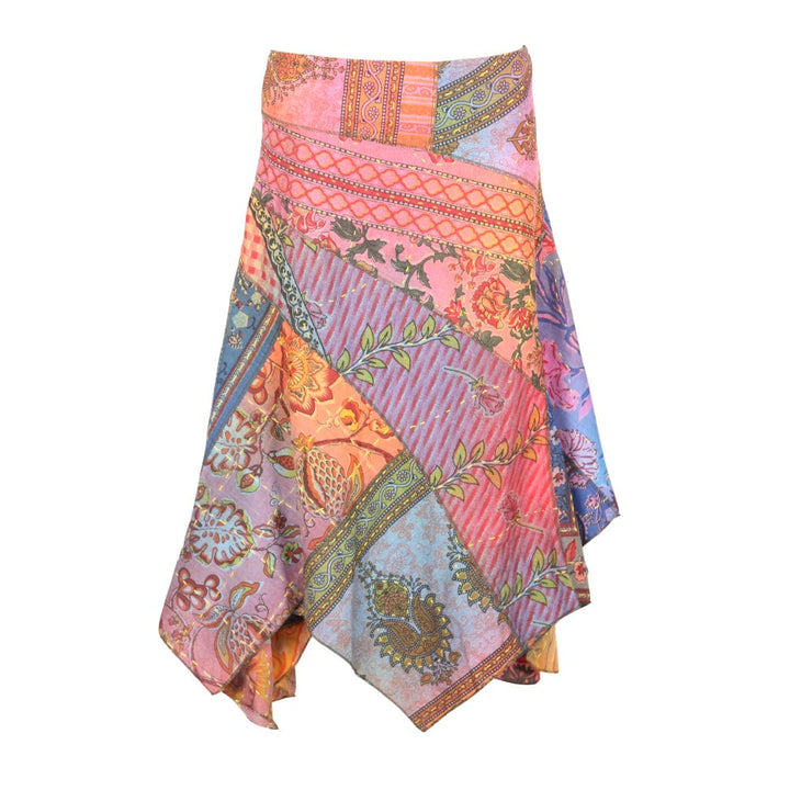 Kantha Patchwork Hanky Hem Skirt