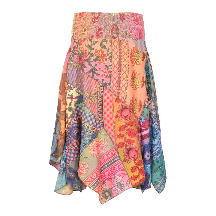 Kantha Patchwork Hanky Hem Skirt